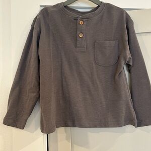Zara Gray Long Sleeve Tee